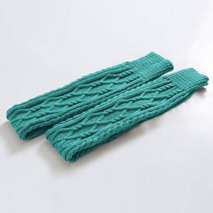 Leoparts Women's Cable Knit Thigh High Socks Over Knee Leg Warmer Stockings