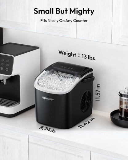 Euhomy Countertop Ice Maker Machine with Handle