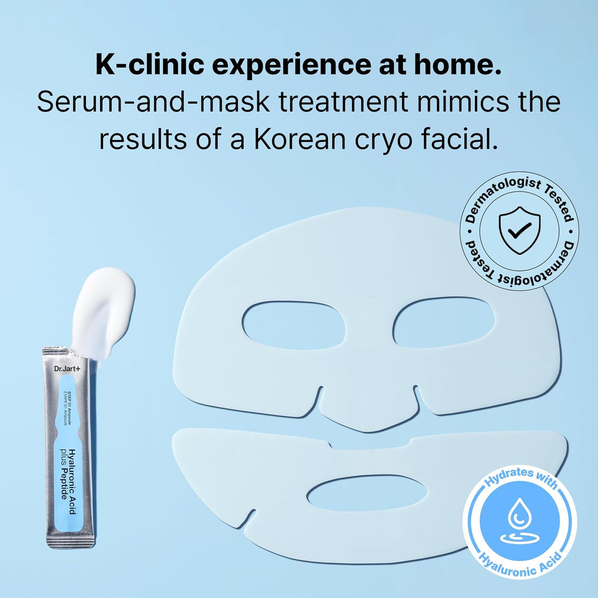 Dr.Jart+ Cryo Rubber Cooling Korean Face Mask with Serum Ampoule| Korean Skin Care | Travel Size