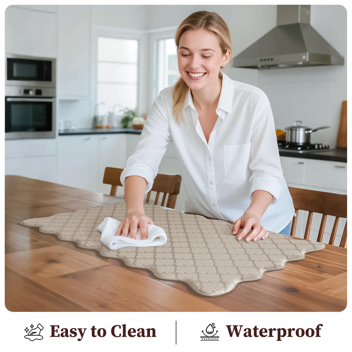 Arenarug Upgrade Scalloped Embossed Kitchen Mats