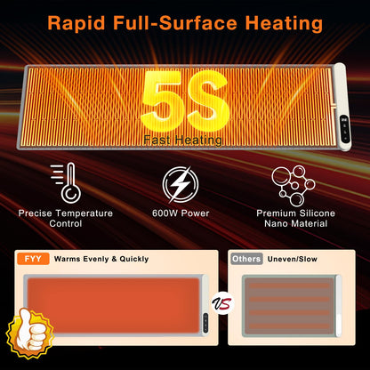 FYY Warming Mat for Food 24"x15", Rapid and Full Surface Heating