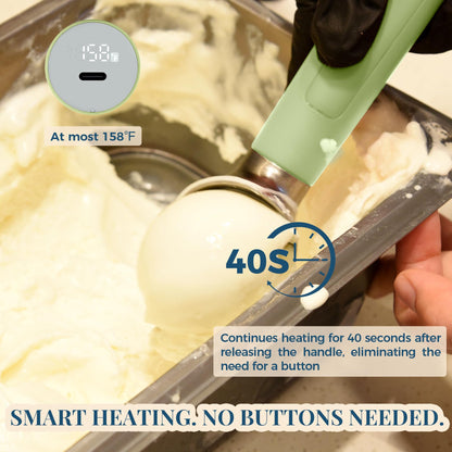 Heated Ice Cream Scoop Rechargeable