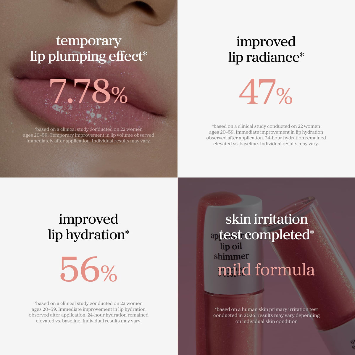 NOONI Korean Lip Oil - Applepeony - pH Color-Changing Plumping Lip Gloss