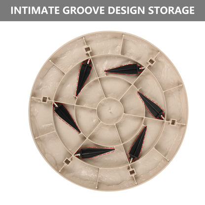 4Pcs Large Stepping Stones Outdoor Garden Walkway, Durable Plastic Pavers