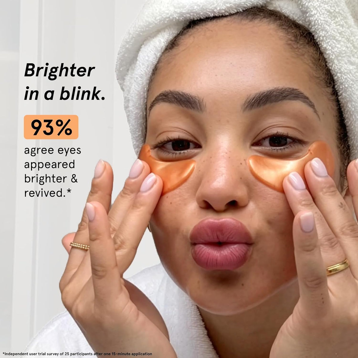 grace & stella New Brightening Eye Patches for Dark Circles (24 Pairs) - Vitamin C Under Eye Patches for Puffiness
