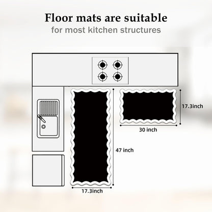 Arenarug Upgrade Scalloped Embossed Kitchen Mats