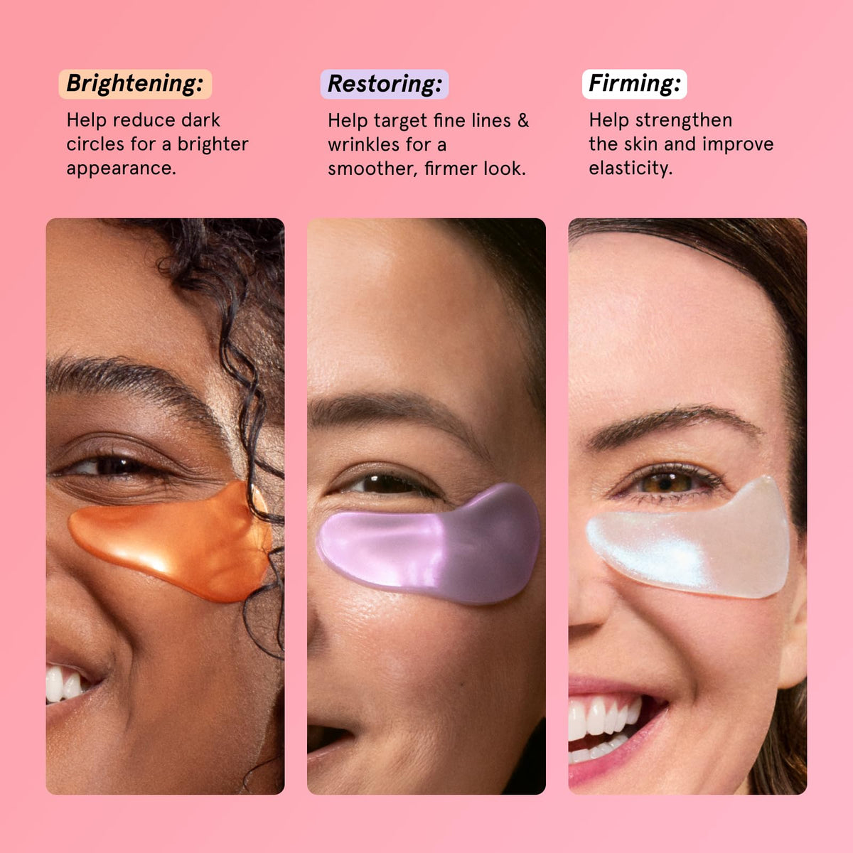 grace & stella New Brightening Eye Patches for Dark Circles (24 Pairs) - Vitamin C Under Eye Patches for Puffiness