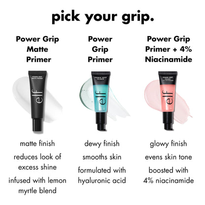 E.l.f. Power Grip Primer, Gel-Based & Hydrating Face Primer for Smoothing Skin & Gripping Makeup, Moisturizing & Priming, Vegan & Cruelty-Free, 0.811 Fl Oz
