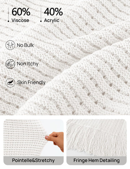MEROKEETY Women's Fall Fashion Crochet Fringe Sweater Tops Boho Pullover