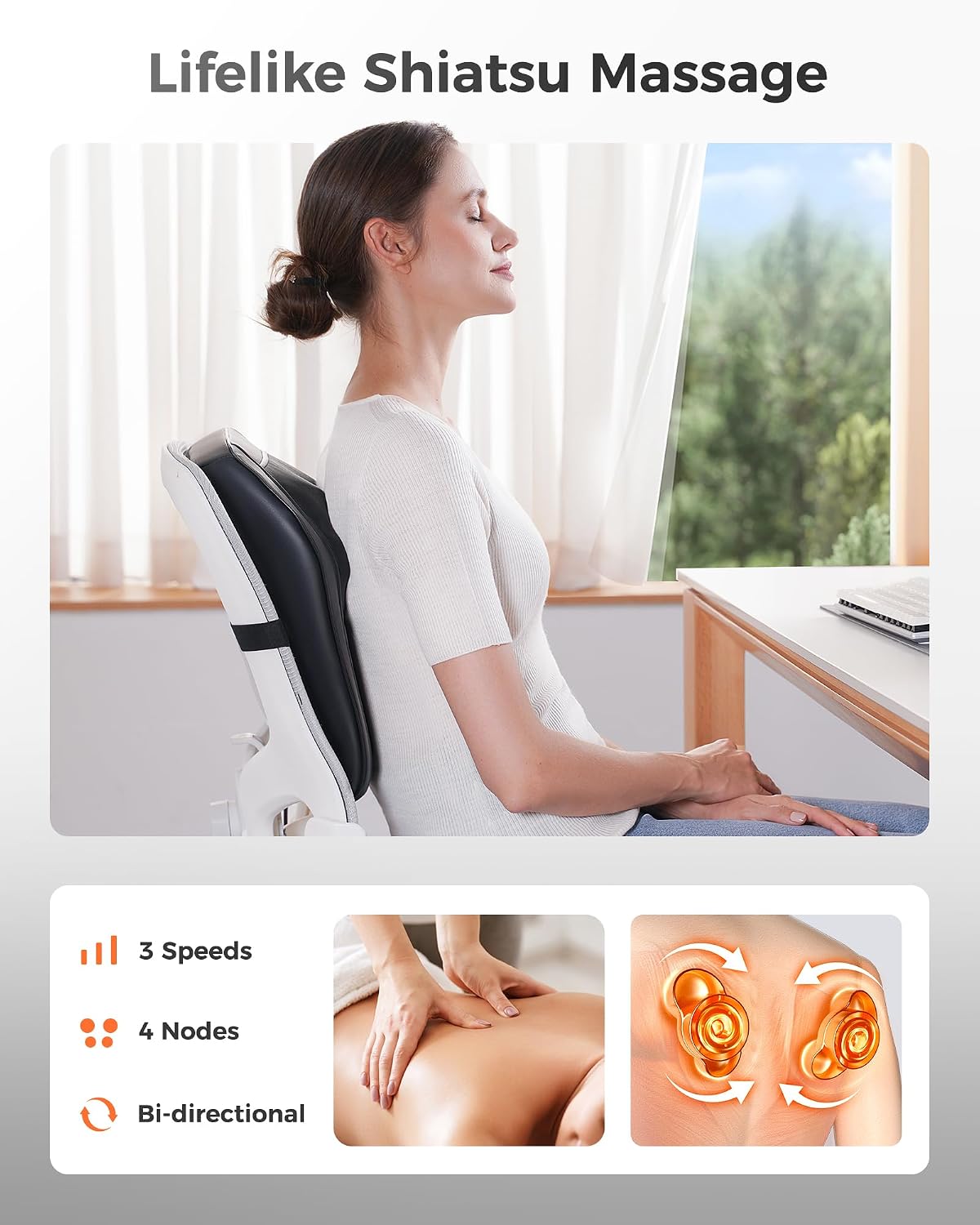 Boriwat Back Massager with Heat