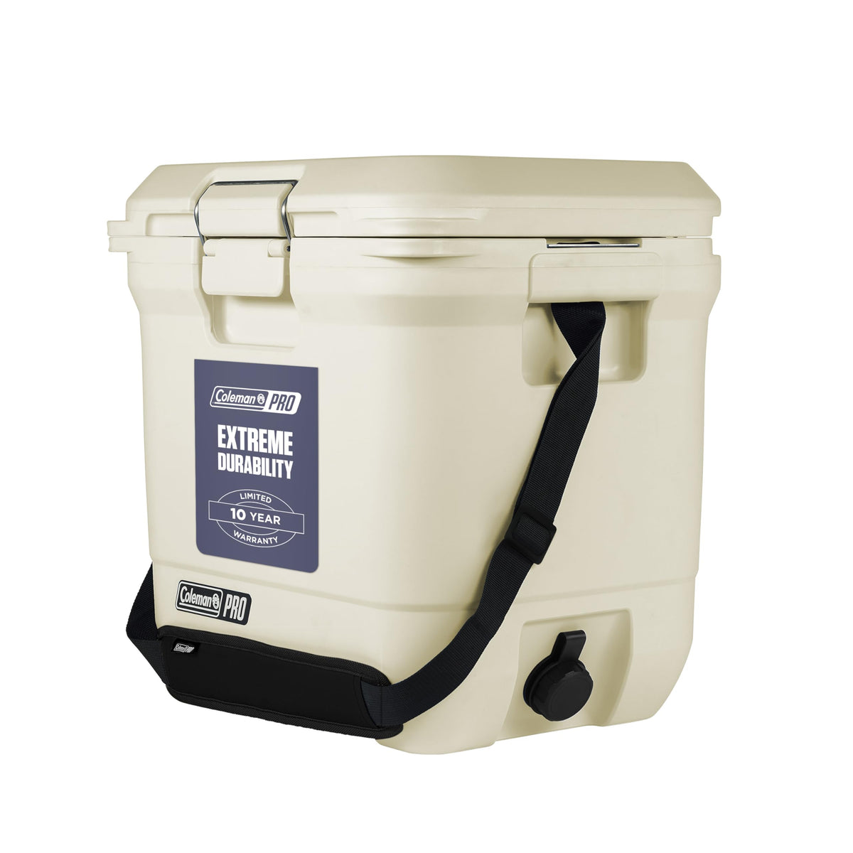 Coleman Pro Heavy-Duty 45qt Ultra-Light Premium Hard Cooler, Extra-Thick Insulation Keeps Ice Up to 4 Days, 74-Can Capacity