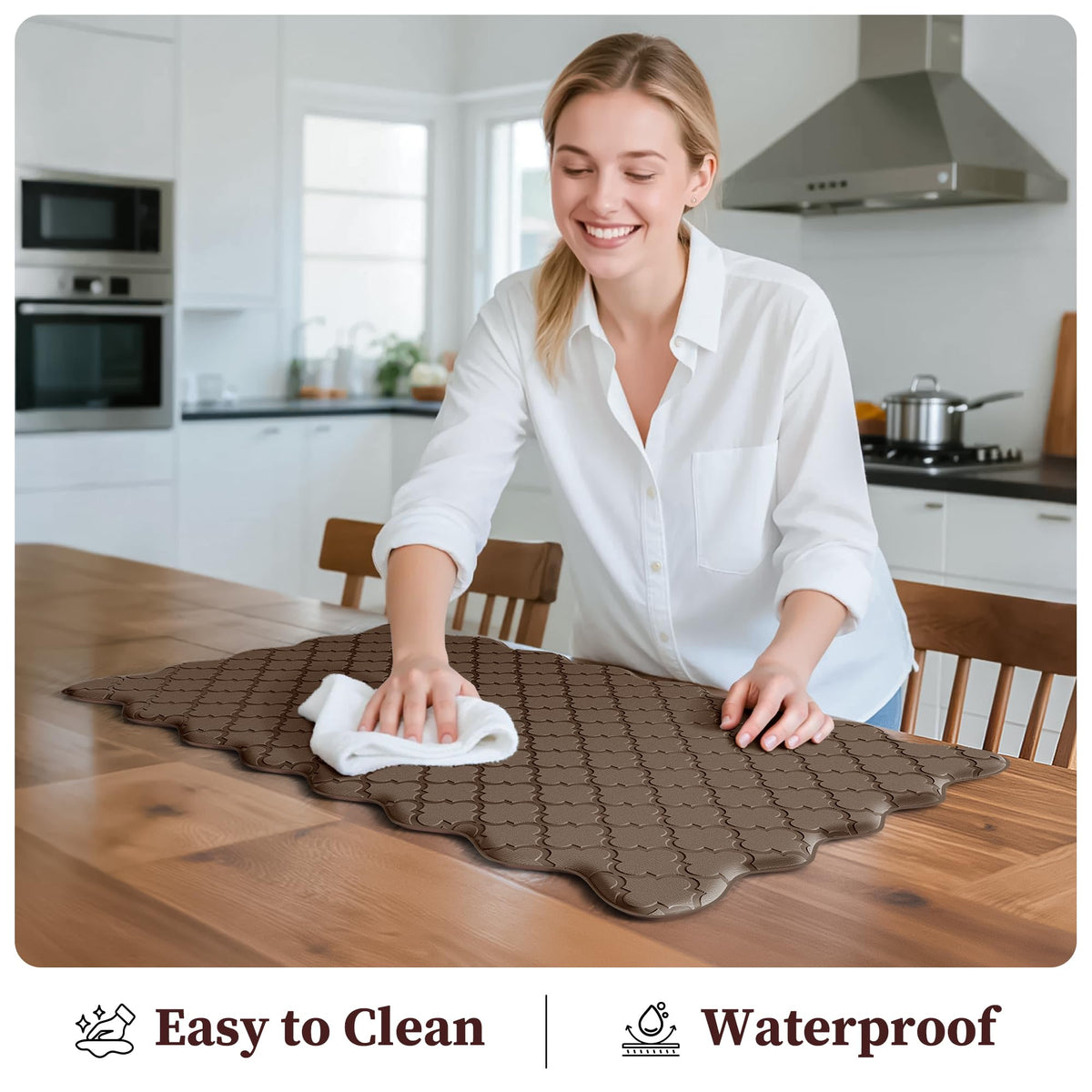 Arenarug Upgrade Scalloped Embossed Kitchen Mats