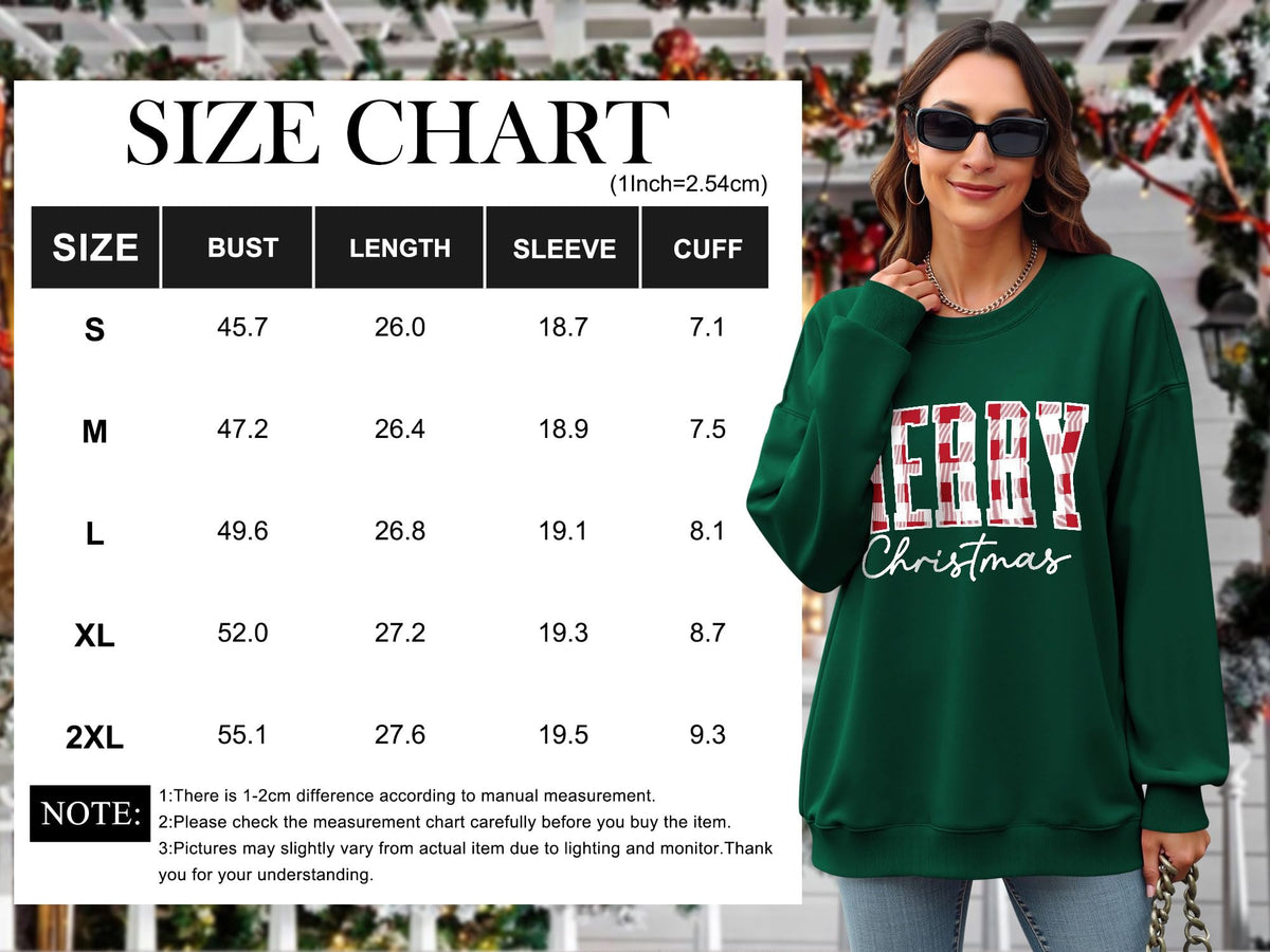 Christmas Shirts For Women Merry Christmas Graphic Crewneck Sweatshirt Tops