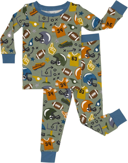 Little Sleepies Two-Piece Pajama Set, Viscose from Bamboo, Toddler Kids PJs