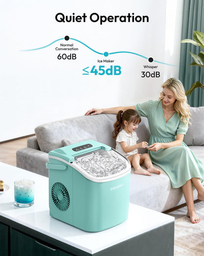 Euhomy Countertop Ice Maker Machine with Handle