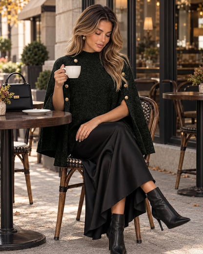 CHICME Women’s Knit Cape Sweater