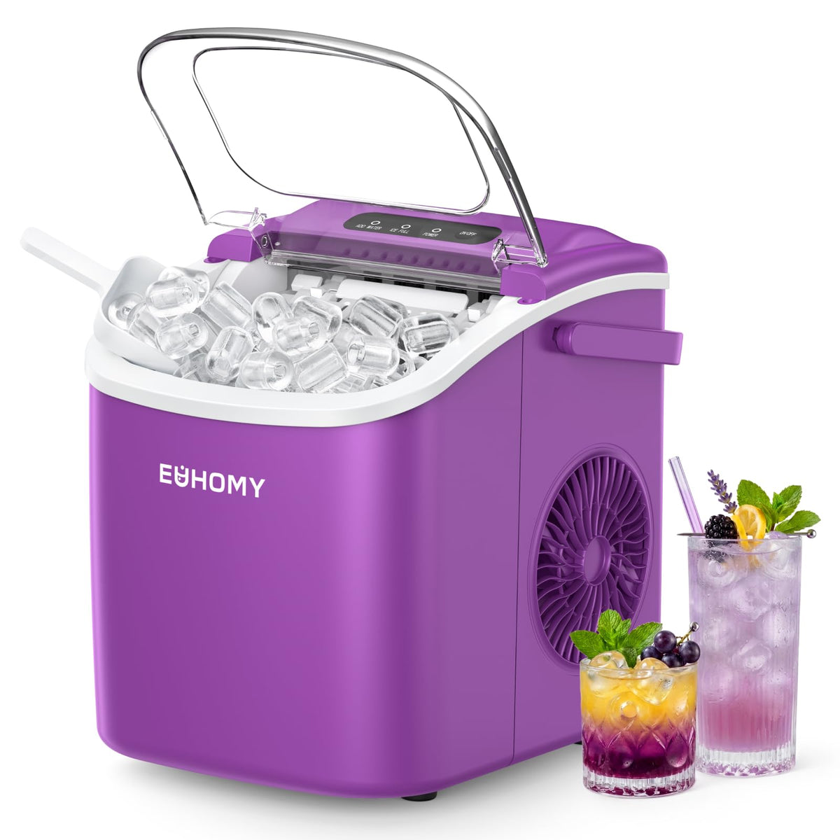 Euhomy Countertop Ice Maker Machine with Handle