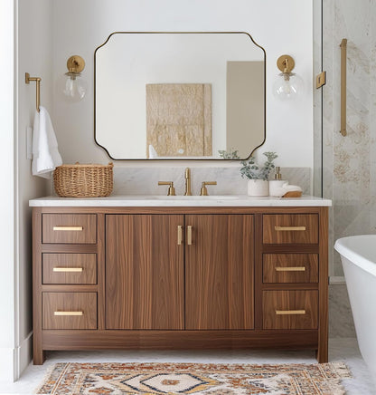 Andy Star Unique Rectangle Wall Mirror, 24"X32"