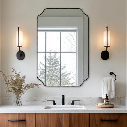 Andy Star Unique Rectangle Wall Mirror, 24"X32"