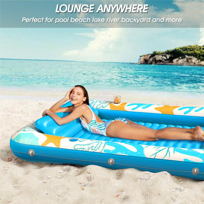 Inflatable Tanning Pool Lounger Float