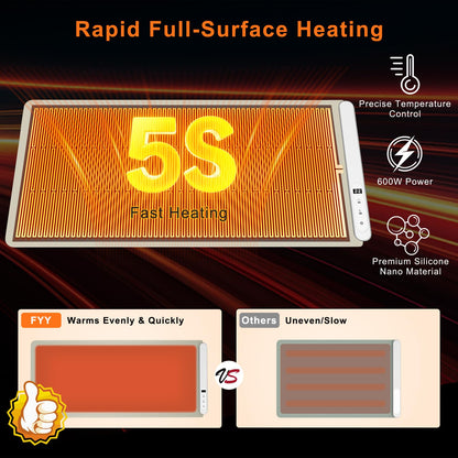 FYY Warming Mat for Food 24"x15", Rapid and Full Surface Heating