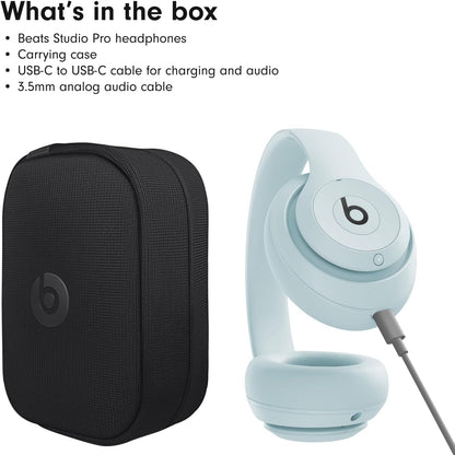 Beats Studio Pro Premium Wireless Over-Ear Headphones- Up to 40-Hour Battery Life, Active Noise Cancelling, Great for Travel & Commuting, USB-C Lossless Audio, Apple & Android Compatible -Black