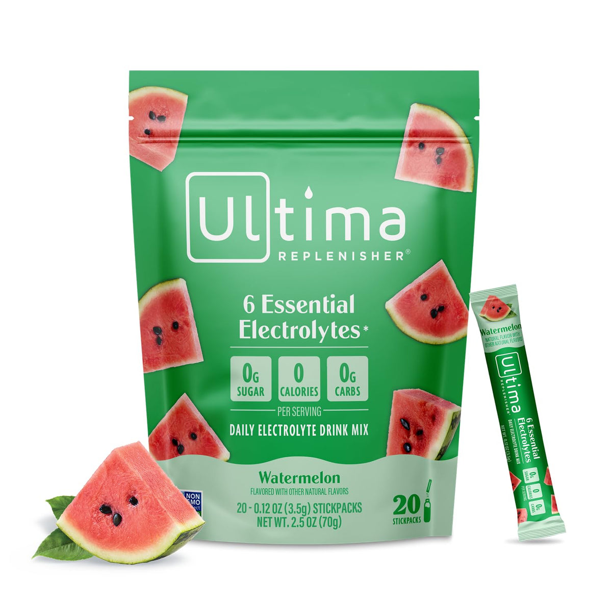 Ultima Replenisher Electrolyte Hydration Powder, Grape, 20 Count Stickpacks Pouch - Sugar Free, 0 Calories, 0 Carbs - Gluten-Free, Keto, Non-Gmo with Magnesium, Potassium