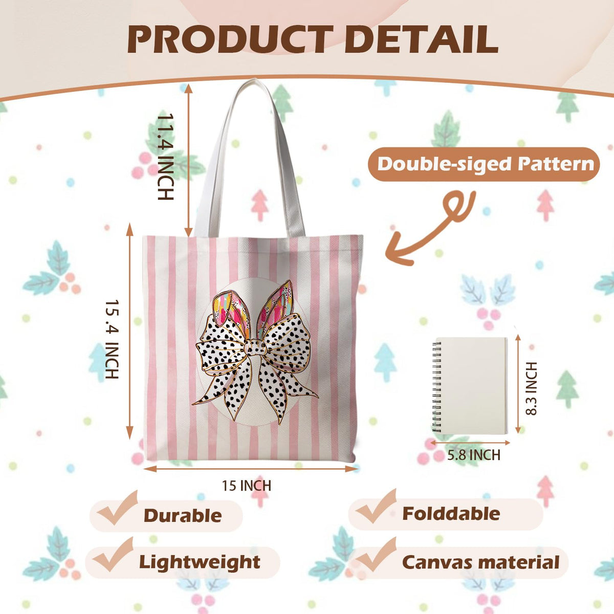 Striped series canvas bags