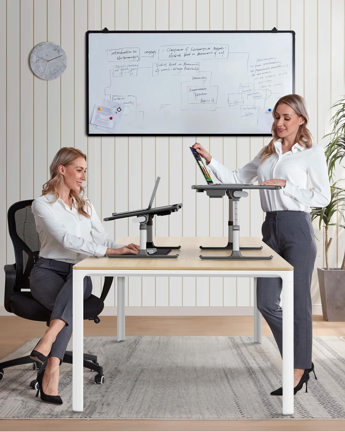Laptop Bed Tray Desk with LED Desk Lamp