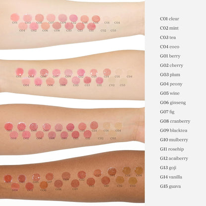 NOONI Korean Lip Oil - Applepeony - pH Color-Changing Plumping Lip Gloss