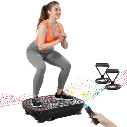 Axv Vibration Plate Fitness Platform Exercise Machine Vibrating Shaking Full Body Shaker Workout Vibrate Stand Shake Board Sport for Weight Loss Fat Burner for Gym Home Office