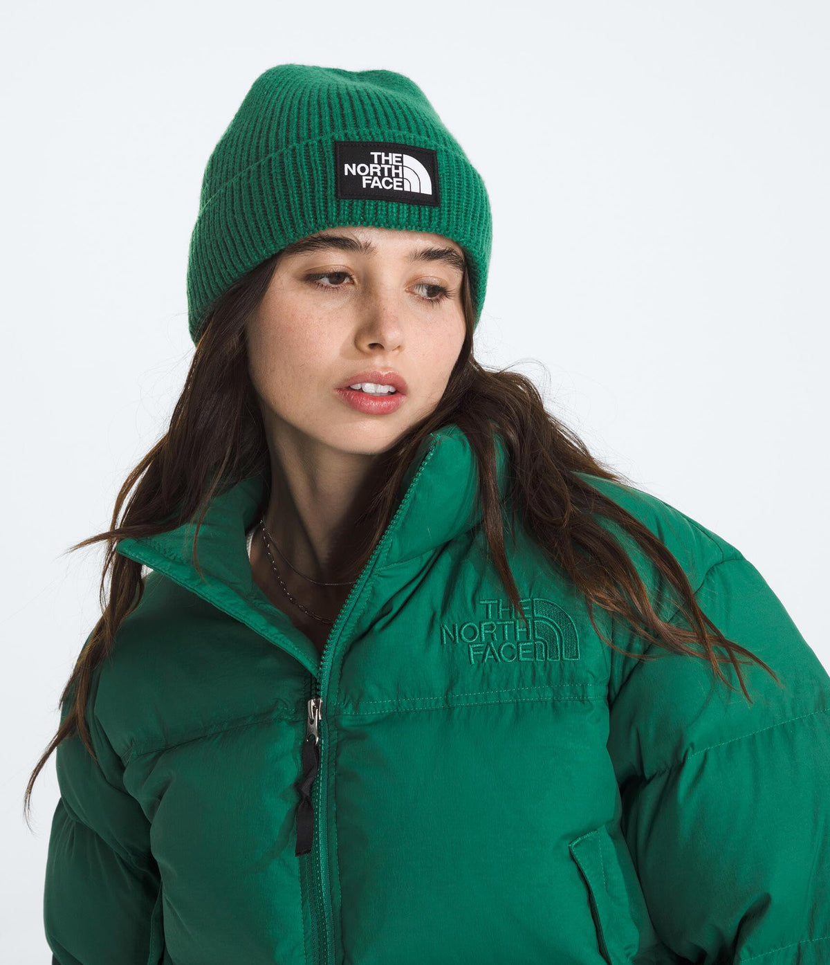 THE NORTH FACE TNF Logo Box Cuffed Beanie | Classic Fit, Rib Knit Winter Hat for Men & Women