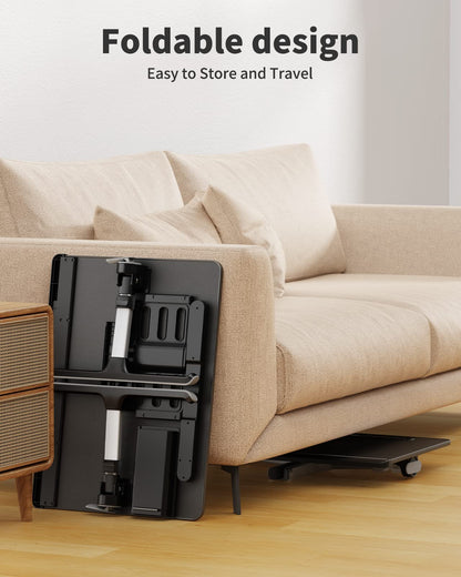 Laptop Bed Tray Desk with LED Desk Lamp