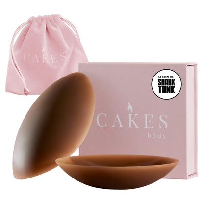Cakes Body Grippy Non-Adhesive Silicone Nipple Covers for Women (No Sticky Adhesive) - Reusable, Silicone (Circle)