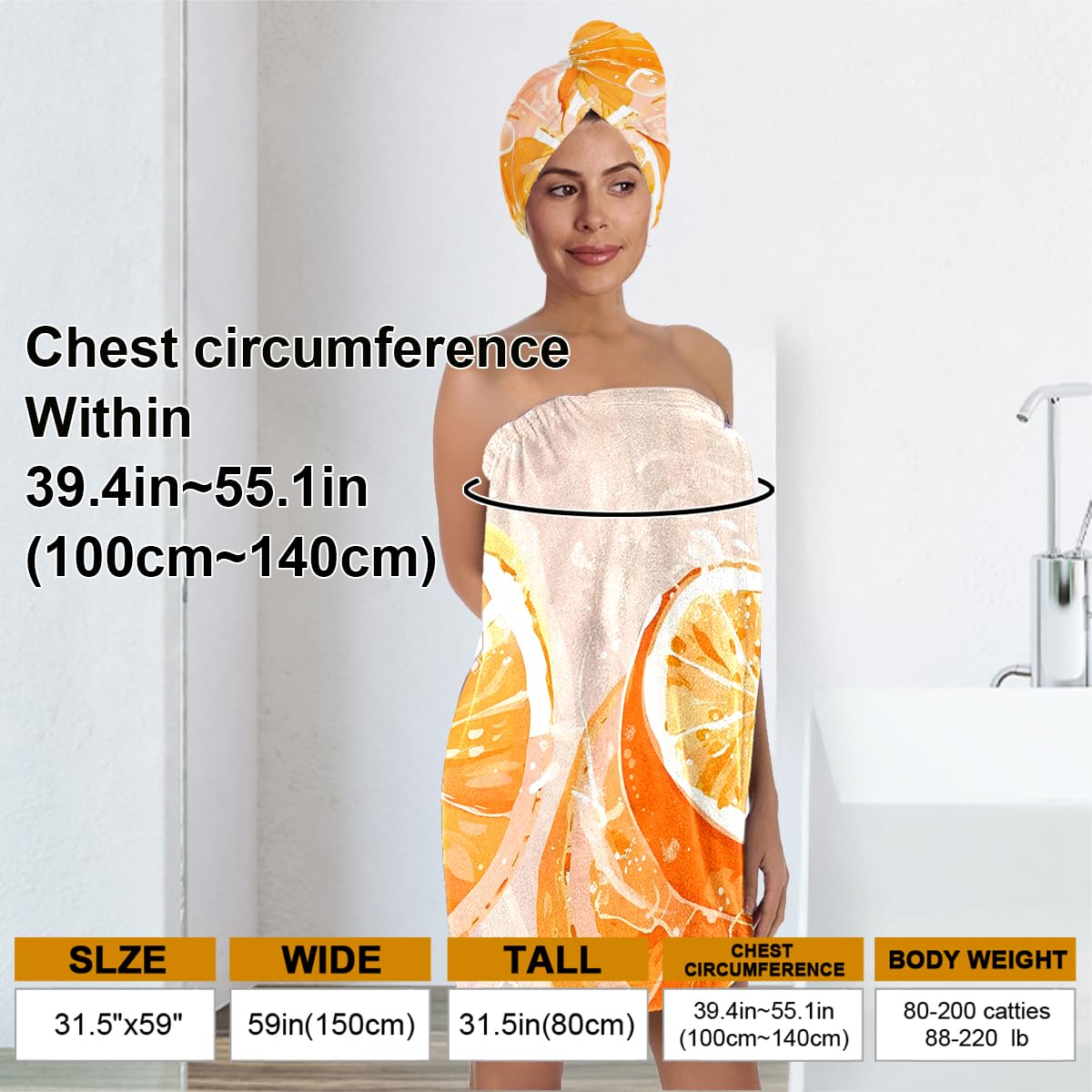 Bath Wrap and Hair Drying Towel Set – Microfiber Quick Dry