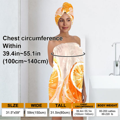 Bath Wrap and Hair Drying Towel Set – Microfiber Quick Dry