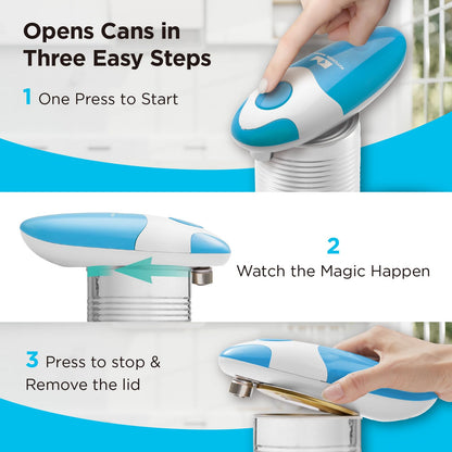 Kitchen Mama Auto Electric Can Opener: Open Your Cans with a Simple Press of Button