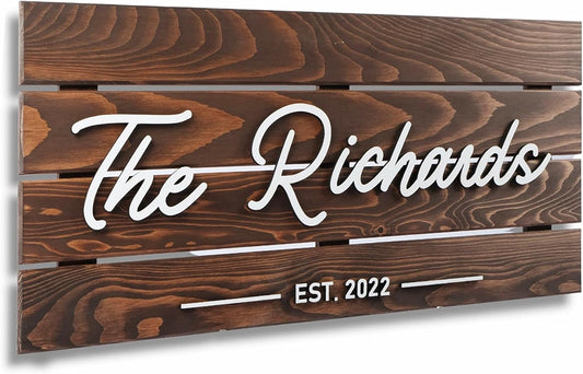 Wooden Name Sign Personalized and Custom