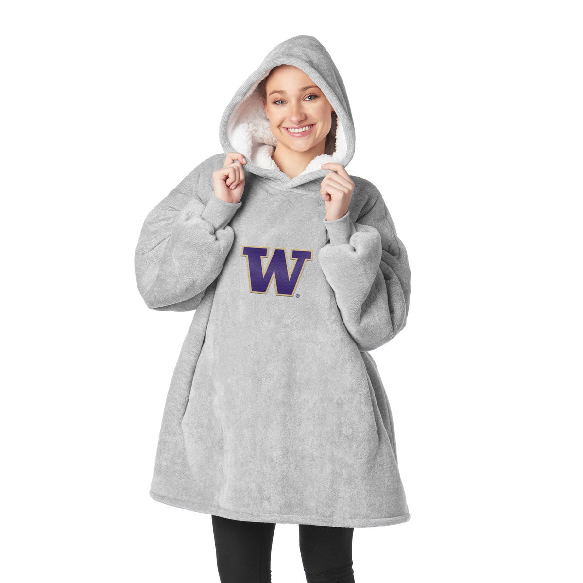 Northwest NCAA unisex-adult Hoodler Oversized Sherpa Pullover