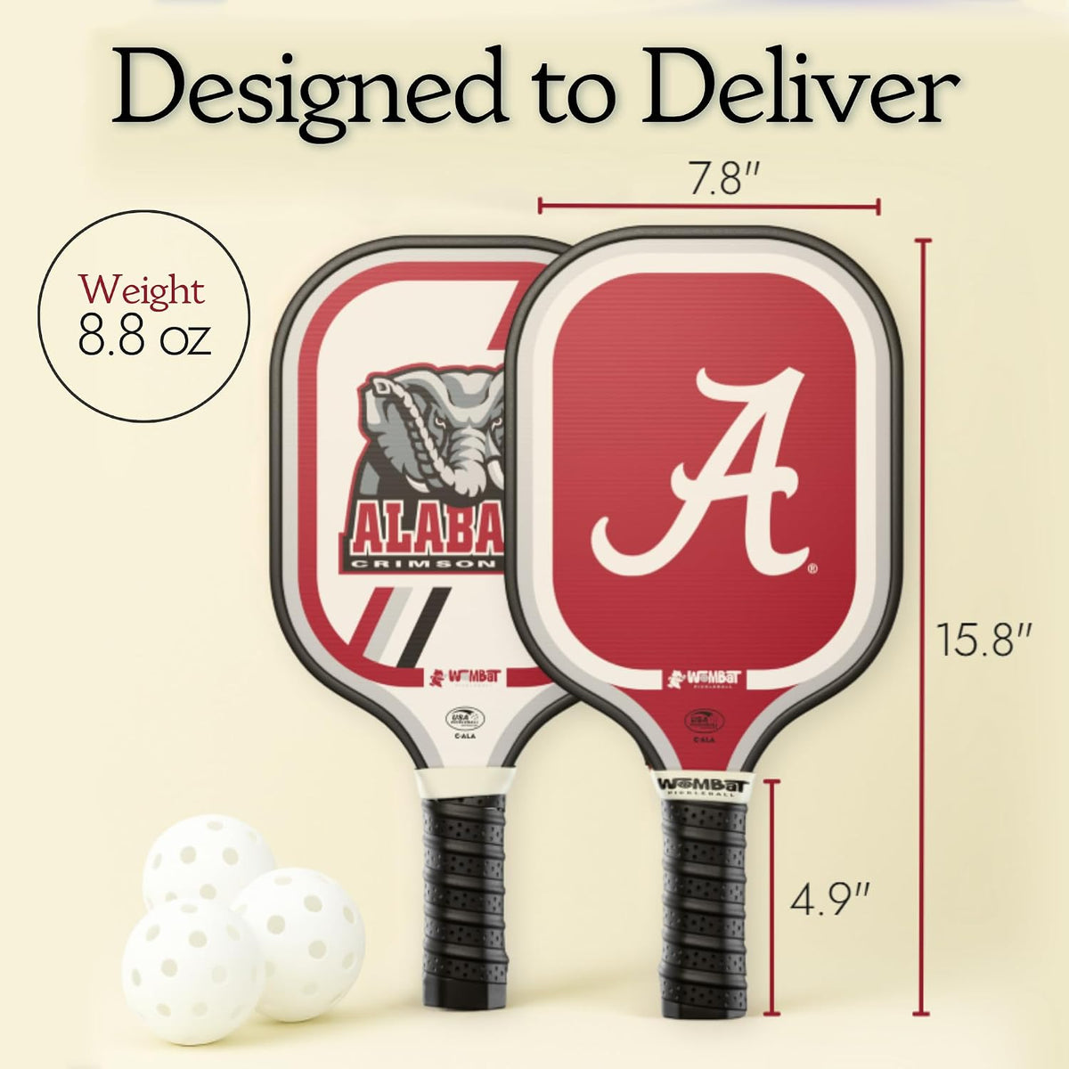 Officially Licensed College Pickleball Racquet