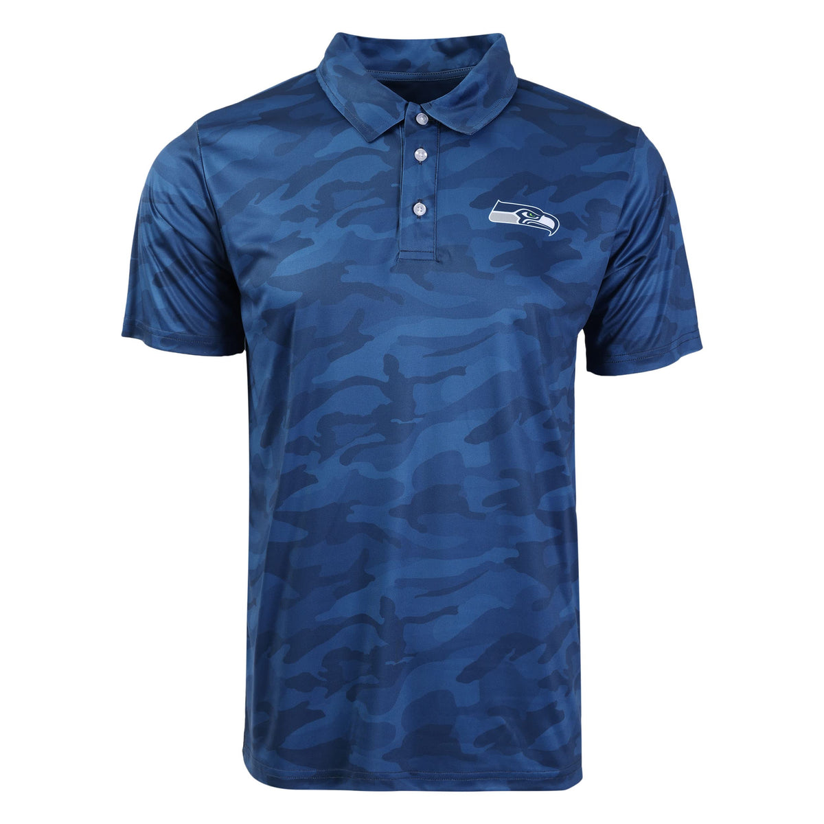 FOCO Men's NCAA College Team Logo Camo Color Polyester Polo Short Sleeve Shirt