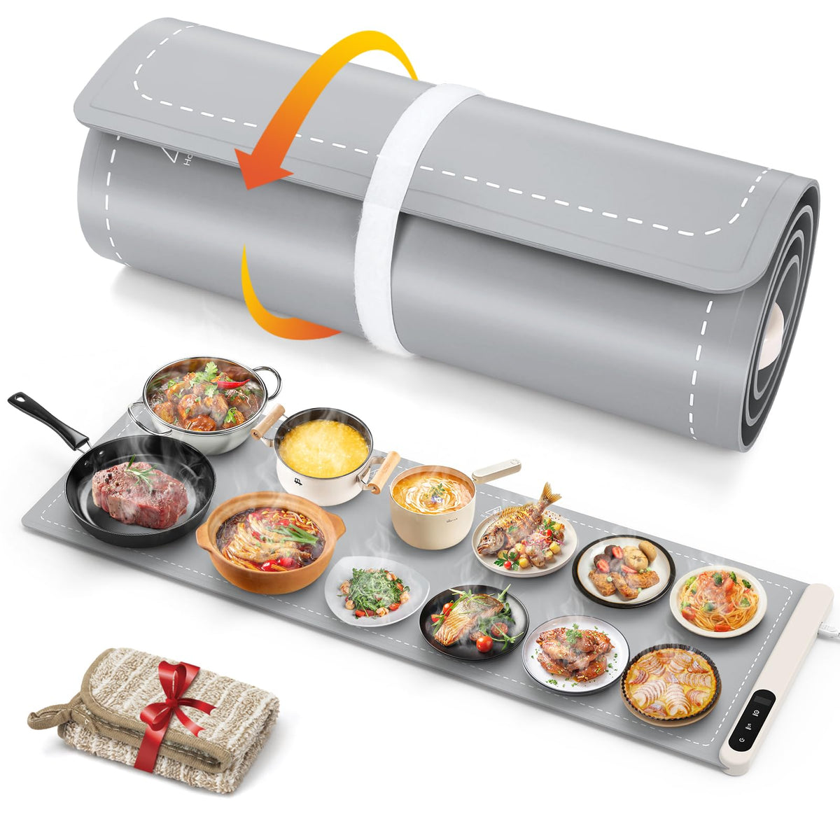 FYY Warming Mat for Food 24"x15", Rapid and Full Surface Heating