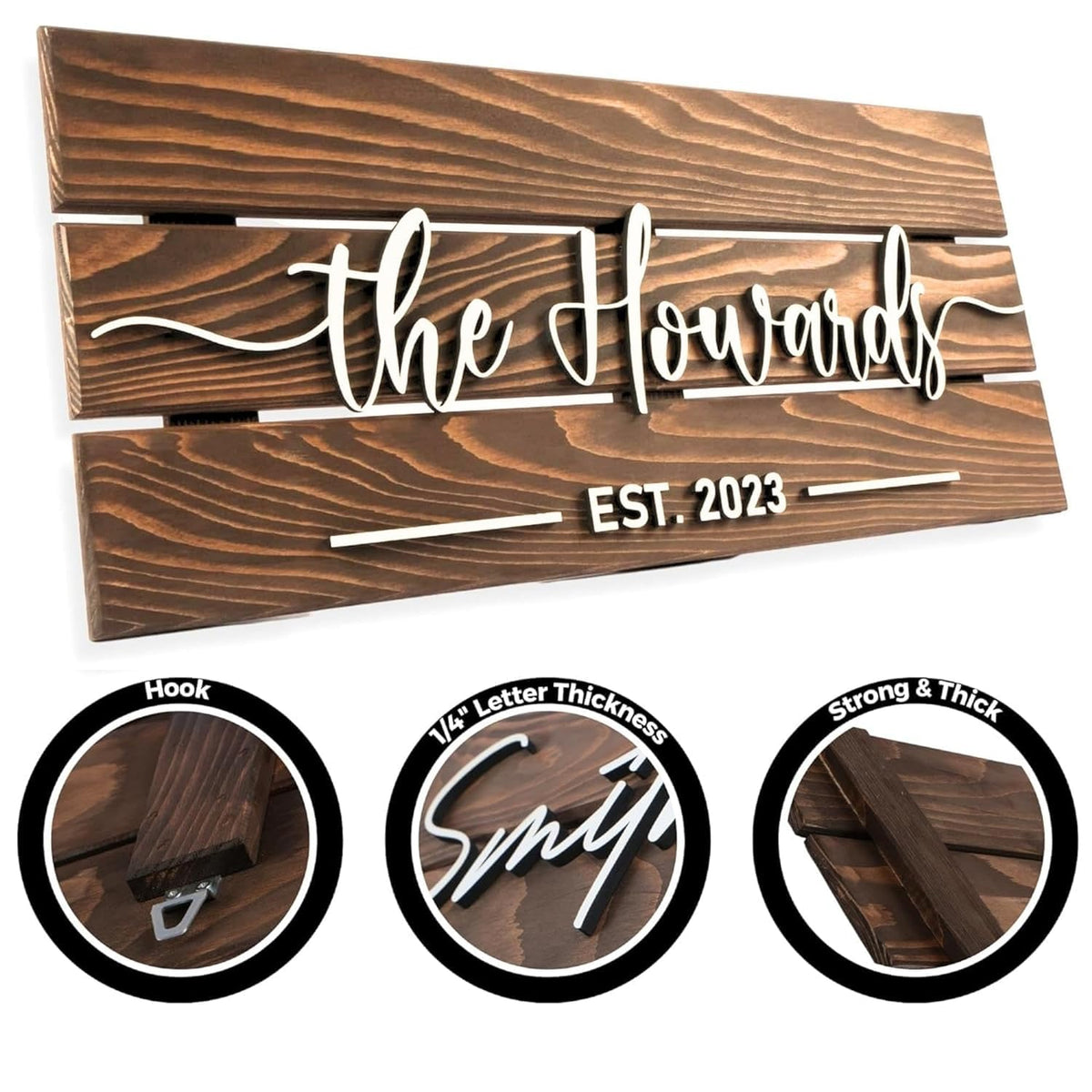 Wooden Name Sign Personalized and Custom
