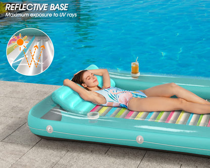 Inflatable Tanning Pool Lounger Float