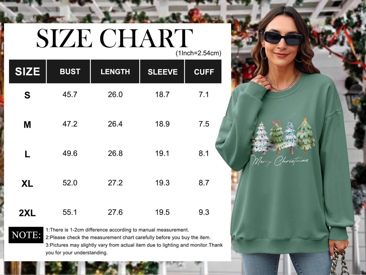 Christmas Shirts For Women Merry Christmas Graphic Crewneck Sweatshirt Tops