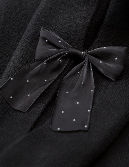 ZESICA Cute Bow Long Sleeve Oversized Sweaters