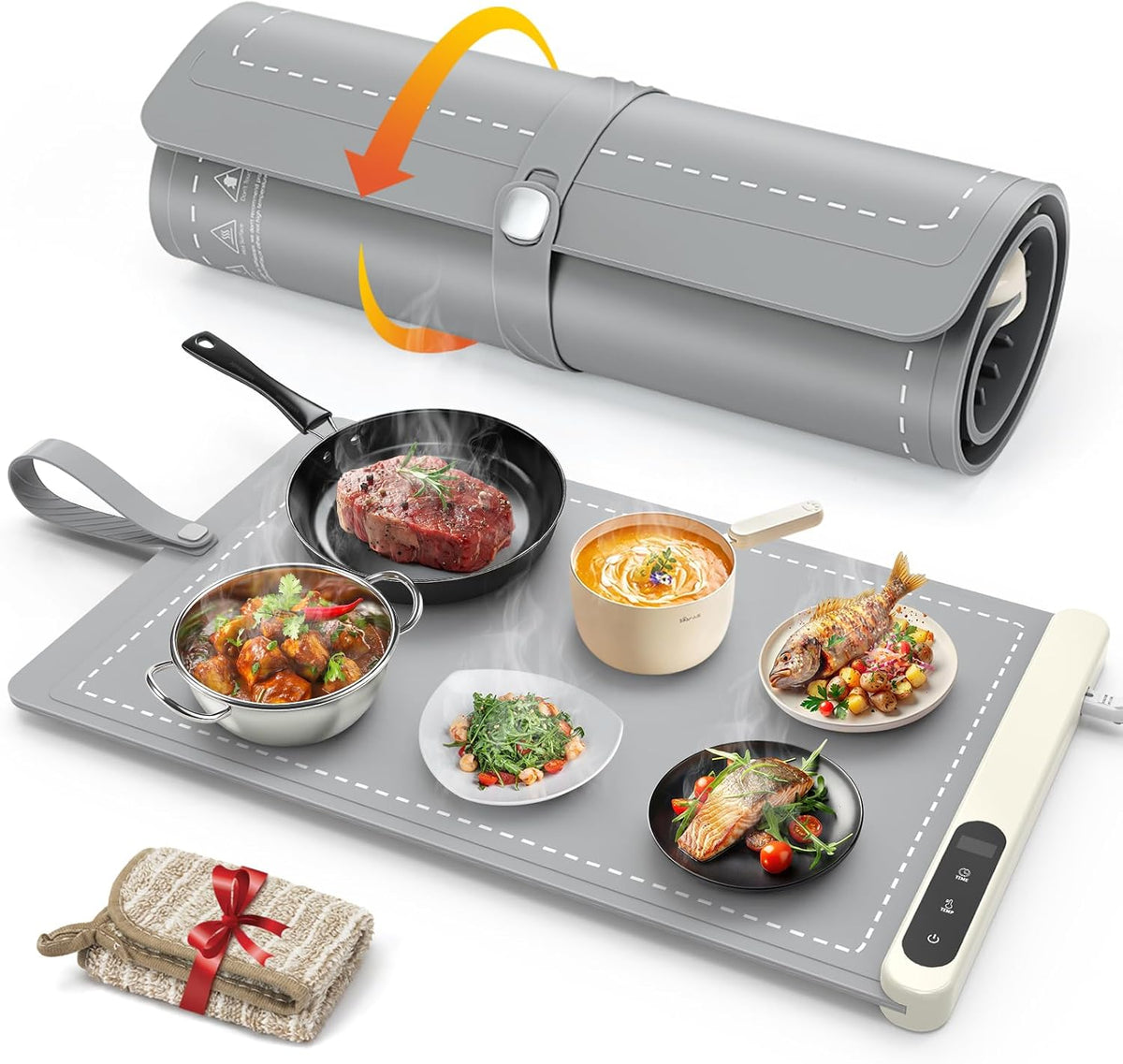 FYY Warming Mat for Food 24"x15", Rapid and Full Surface Heating