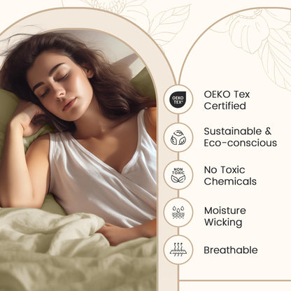 100% Egyptian Cotton Sheets King Size Sheets Set with Fully Elasticated 15" Deep Fitted Sheet & Pillowcases