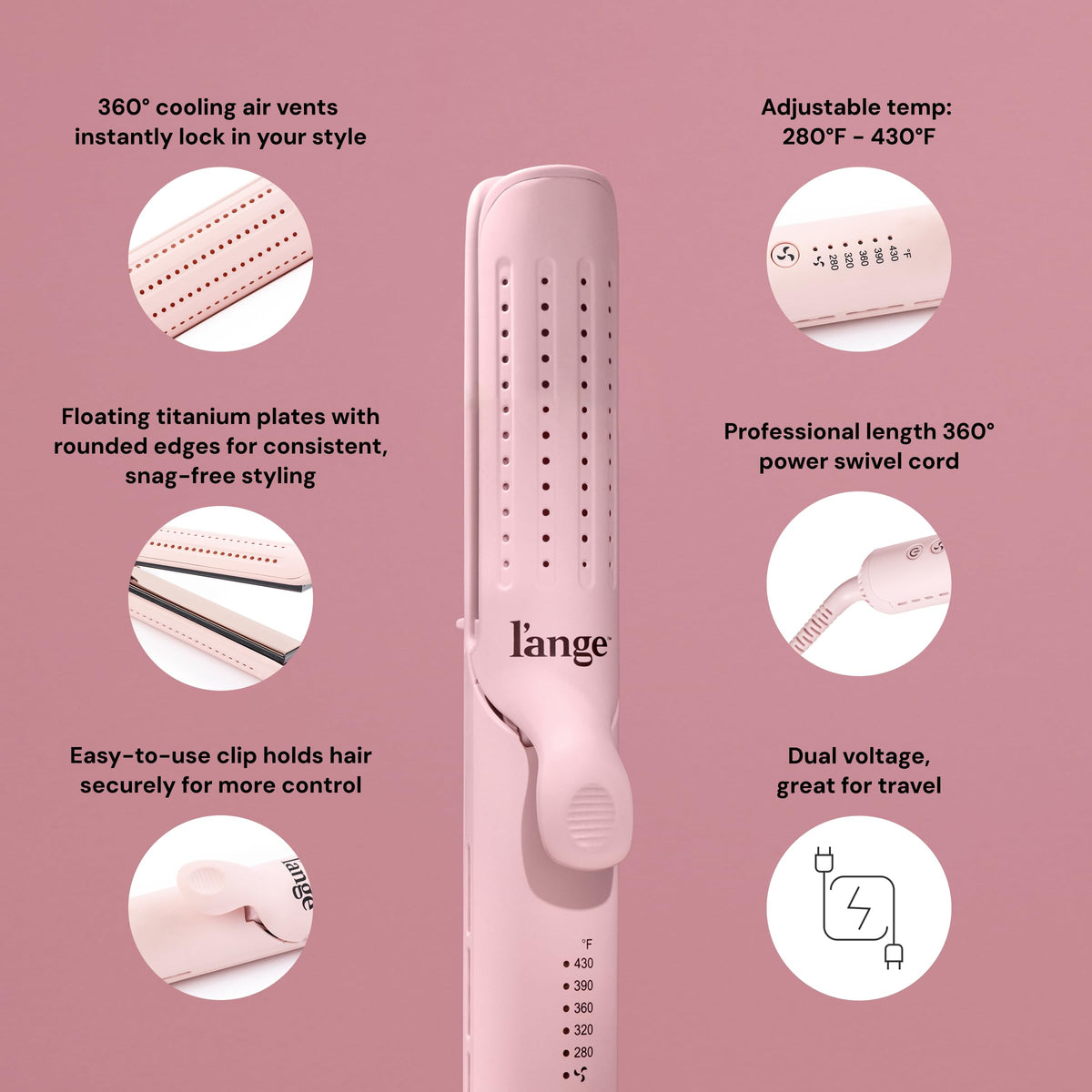 L'ANGE HAIR Le Duo Grande 360° Airflow Styler