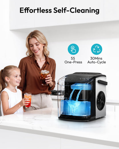 Euhomy Countertop Ice Maker Machine with Handle